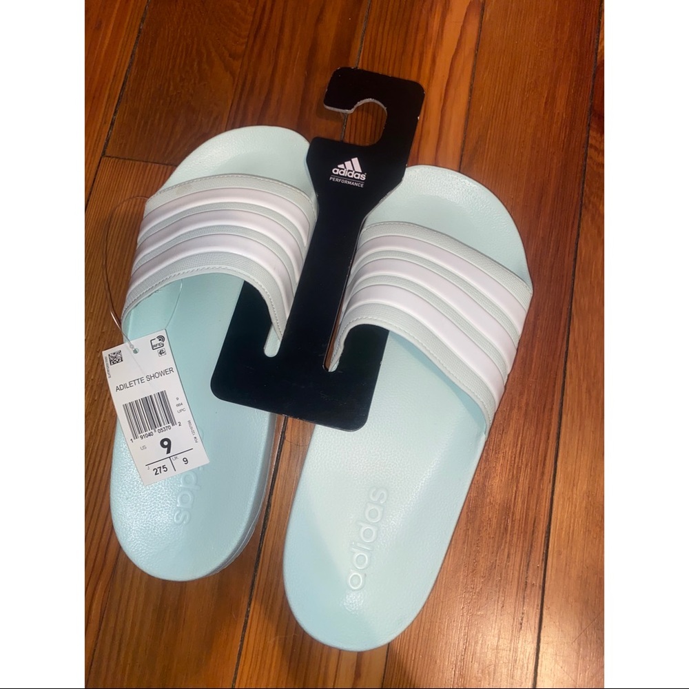 Adidas Adilette Shower Comfort Slides- Men’s 9